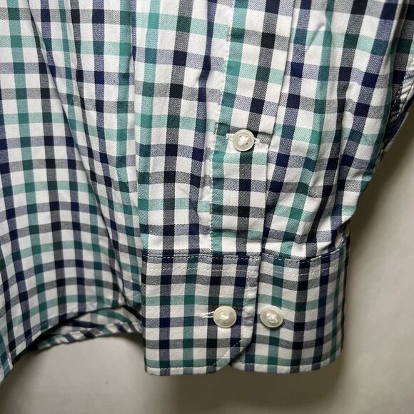 Bonobos Slim Fit Button Up Shirt Mens Size XXL 2XL Green Blue Gingham Check EUC - Picture 4 of 11